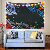 Lofaris Spacecraft Cartoon Still Life Family Wall Tapestry